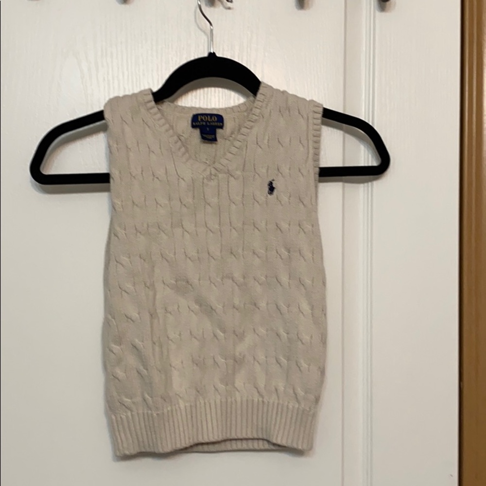 2/$40 Boys Ralph Lauren sweater cable knit vest
